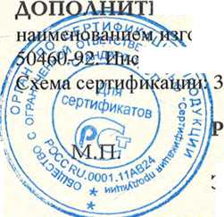 Стандарт. Сертификат Соответствия . ОЕИ Аналитика