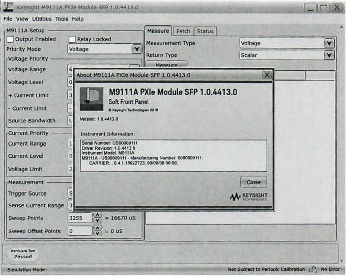 Методика поверки. Источники питания/измерители в формате PXIEXPRESS серии М9111А. ОЕИ Аналитика