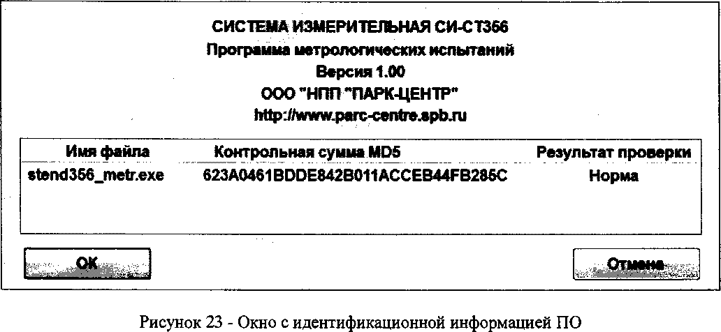 Методика поверки. Инструкция СИСТЕМА ИЗМЕРИТЕЛЬНАЯ СИ-СТ356 ООО
