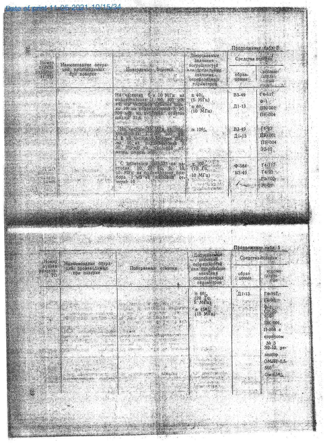 Методика поверки. Милливольтметр в-56. ОЕИ Аналитика