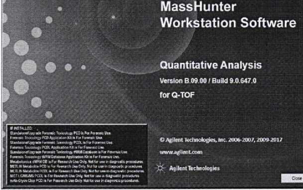 Методика поверки. ГСИ. Детекторы масс-селективные 7250 Accurate-Mass Q-TOF GC/MS . ОЕИ Аналитика