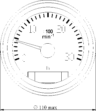 Внешний вид. Приборы показывающие тахометра электронные (ПТ8040), http://oei-analitika.ru 