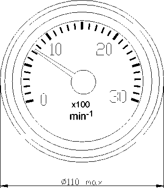 Внешний вид. Приборы показывающие тахометра электронные, http://oei-analitika.ru рисунок № 6
