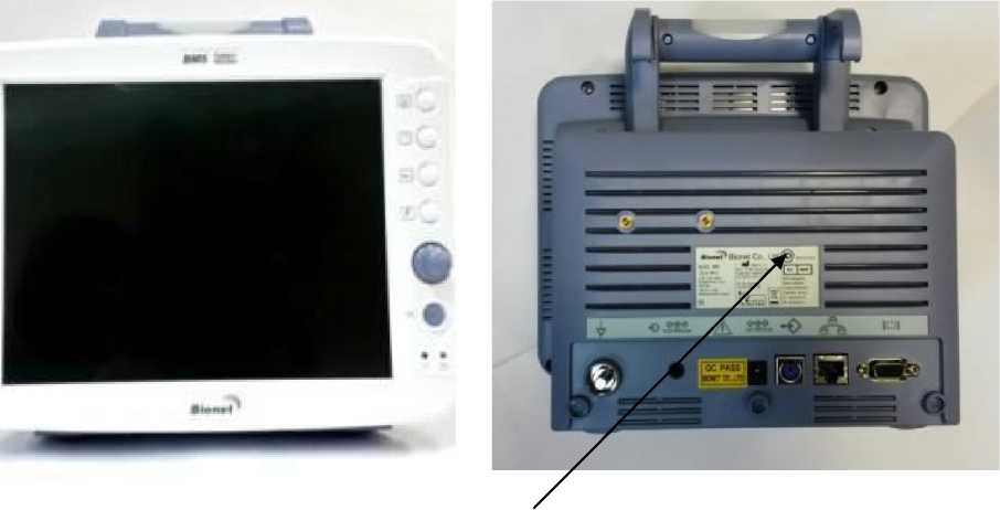 Внешний вид. Мониторы прикроватные для мониторирования физиологических параметров пациента, с принадлежностями, http://oei-analitika.ru рисунок № 1