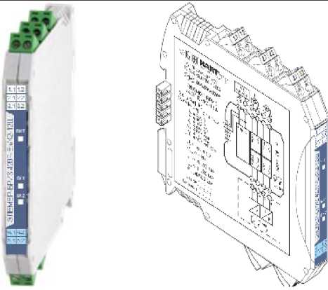 Внешний вид. Преобразователи измерительные (барьеры искрозащиты) (