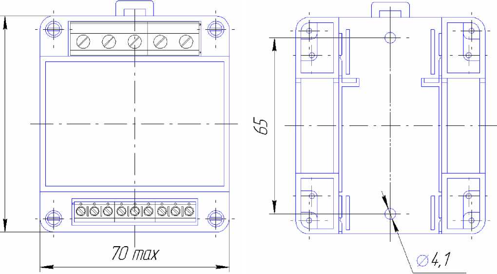 Внешний вид. Преобразователи измерительные переменного тока и напряжения Е854ЭЛ, постоянного тока и напряжения Е856ЭЛ, http://oei-analitika.ru рисунок № 5