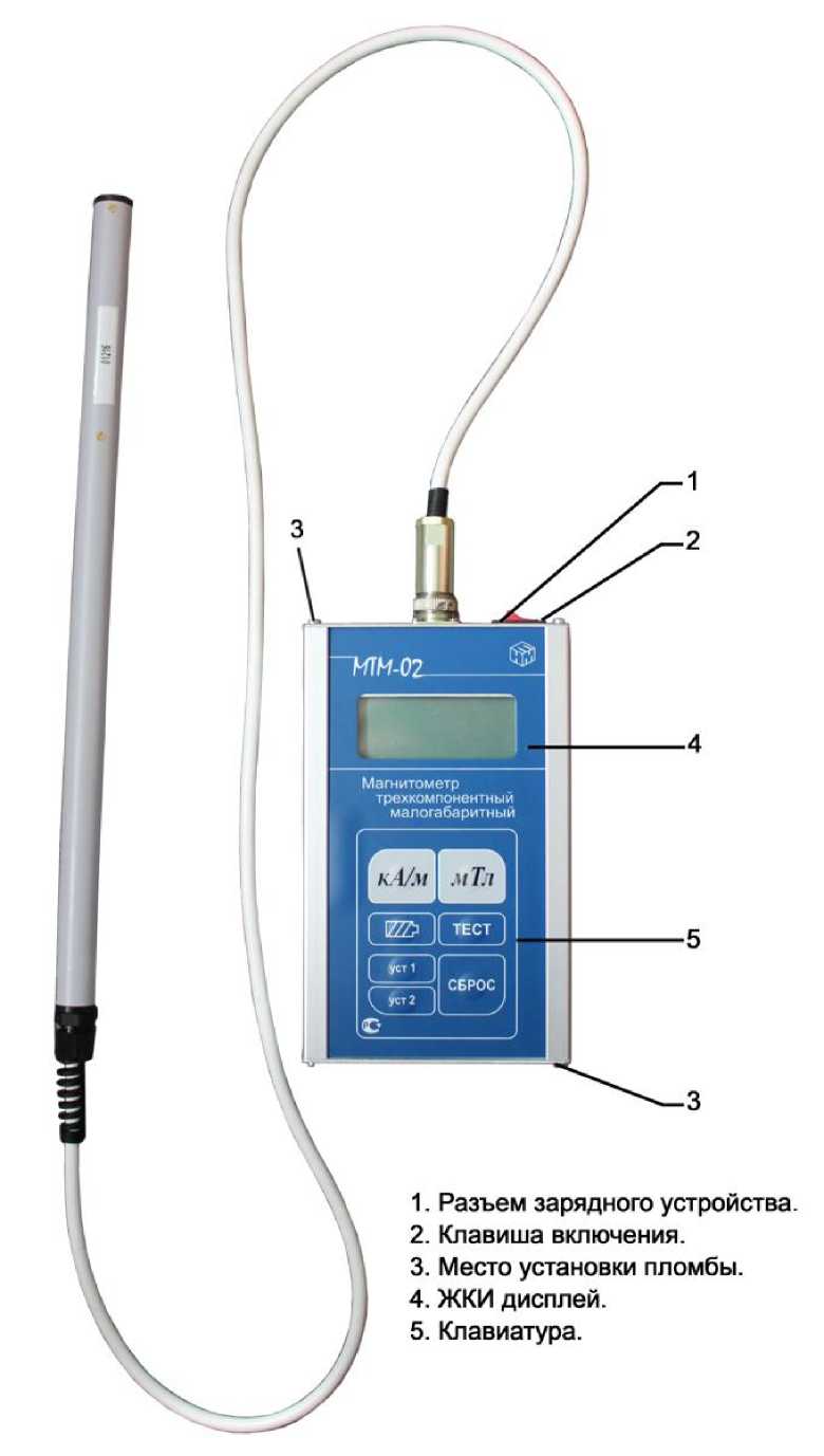 Внешний вид. Магнитометры трехкомпонентные малогабаритные, http://oei-analitika.ru рисунок № 1