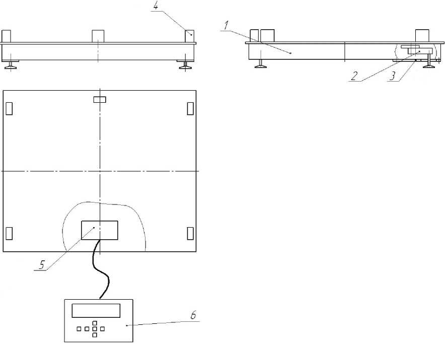 Внешний вид. Весы платформенные электронные, http://oei-analitika.ru рисунок № 1