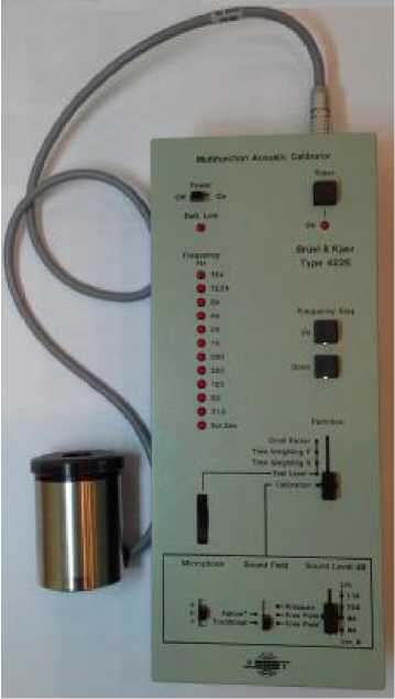 Внешний вид. Калибраторы акустические универсальные, http://oei-analitika.ru рисунок № 1