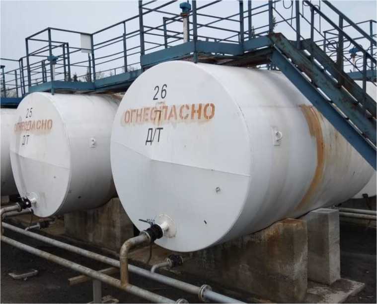 Внешний вид. Резервуары стальные горизонтальные цилиндрические, http://oei-analitika.ru рисунок № 1