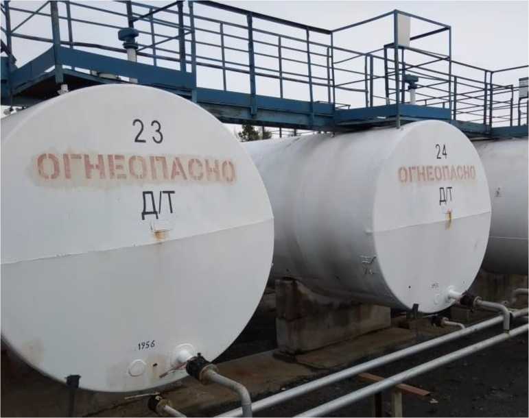 Внешний вид. Резервуары стальные горизонтальные цилиндрические, http://oei-analitika.ru рисунок № 1