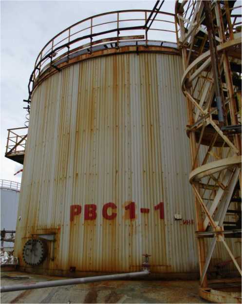 Внешний вид. Резервуары стальные вертикальные цилиндрические с понтоном, http://oei-analitika.ru рисунок № 1