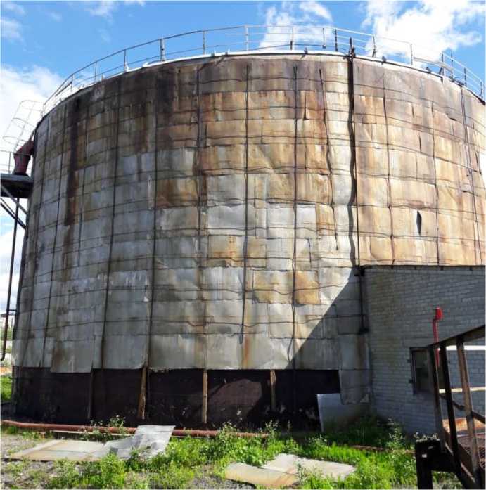 Внешний вид. Резервуар стальной вертикальный цилиндрический теплоизолированный, http://oei-analitika.ru рисунок № 1