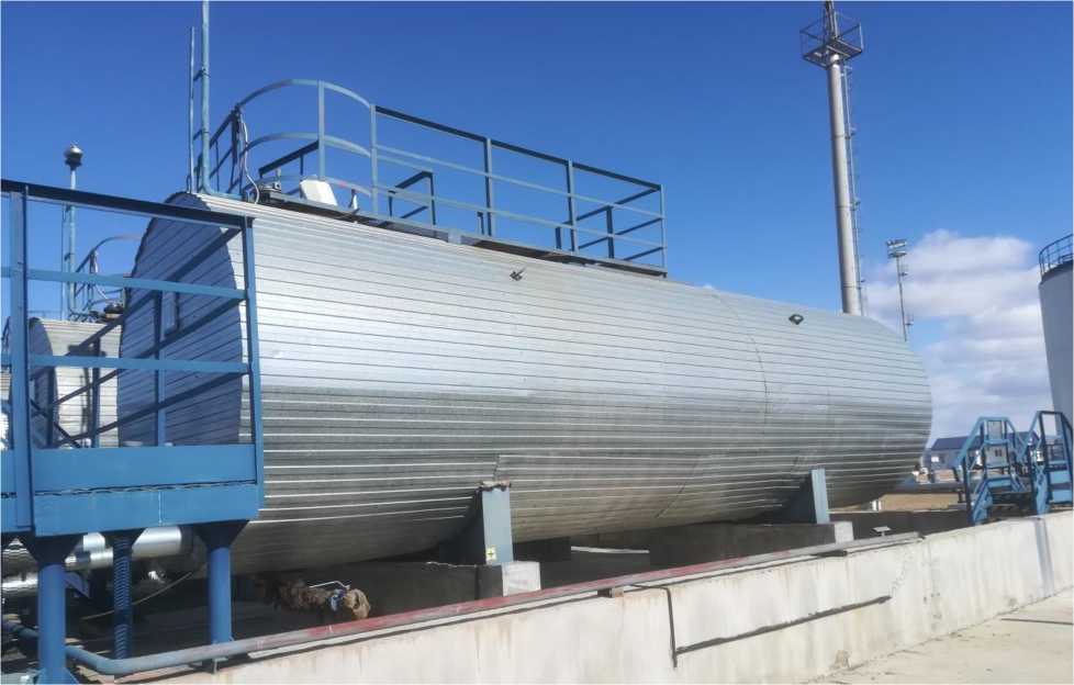 Внешний вид. Резервуары стальные горизонтальные цилиндрические, http://oei-analitika.ru рисунок № 1