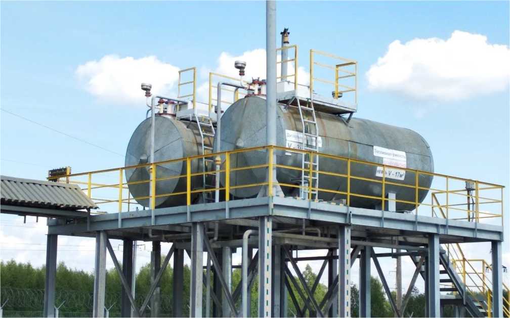 Внешний вид. Резервуары стальные горизонтальные цилиндрические, http://oei-analitika.ru рисунок № 1