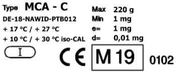 Внешний вид. Весы неавтоматического действия (MCA, MCE), http://oei-analitika.ru 