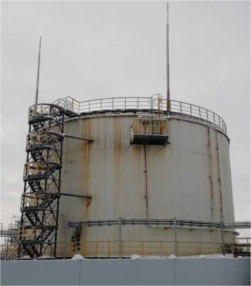 Внешний вид. Резервуар стальной вертикальный цилиндрический теплоизолированный, http://oei-analitika.ru рисунок № 1