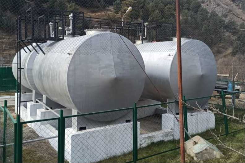 Внешний вид. Резервуары горизонтальные стальные цилиндрические, http://oei-analitika.ru рисунок № 1