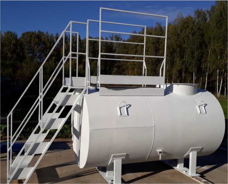 Внешний вид. Резервуары стальные горизонтальные, http://oei-analitika.ru рисунок № 1