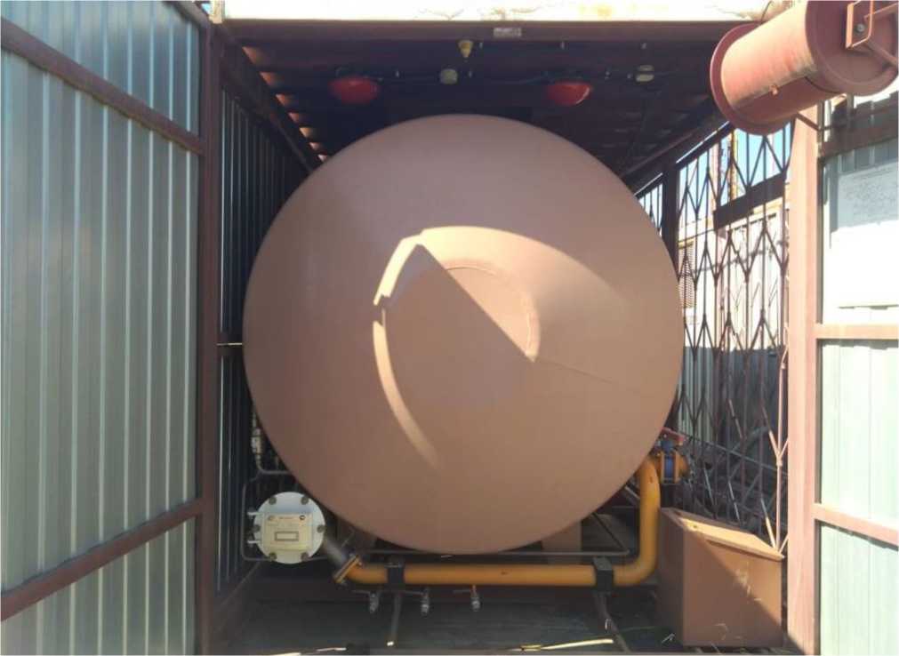 Внешний вид. Резервуар стальной горизонтальный цилиндрический, http://oei-analitika.ru рисунок № 2