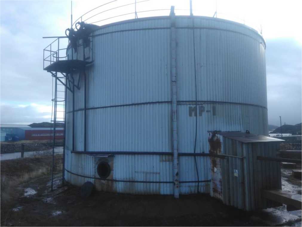 Внешний вид. Резервуар стальной вертикальный цилиндрический теплоизолированный, http://oei-analitika.ru рисунок № 1