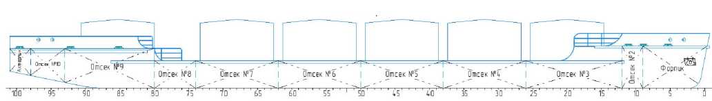 Внешний вид. Резервуары (танки) стальные вертикальные цилиндрические наливного несамоходного судна ТР-87, http://oei-analitika.ru рисунок № 2