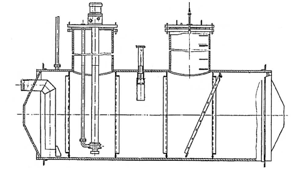 Внешний вид. Резервуар стальной горизонтальный цилиндрический, http://oei-analitika.ru рисунок № 1