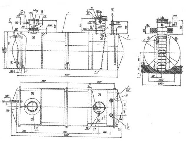 Внешний вид. Резервуары стальные горизонтальные цилиндрические, http://oei-analitika.ru рисунок № 3