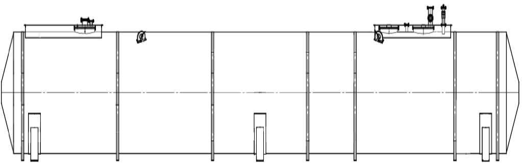 Внешний вид. Резервуары стальные горизонтальные цилиндрические (РГС), http://oei-analitika.ru 