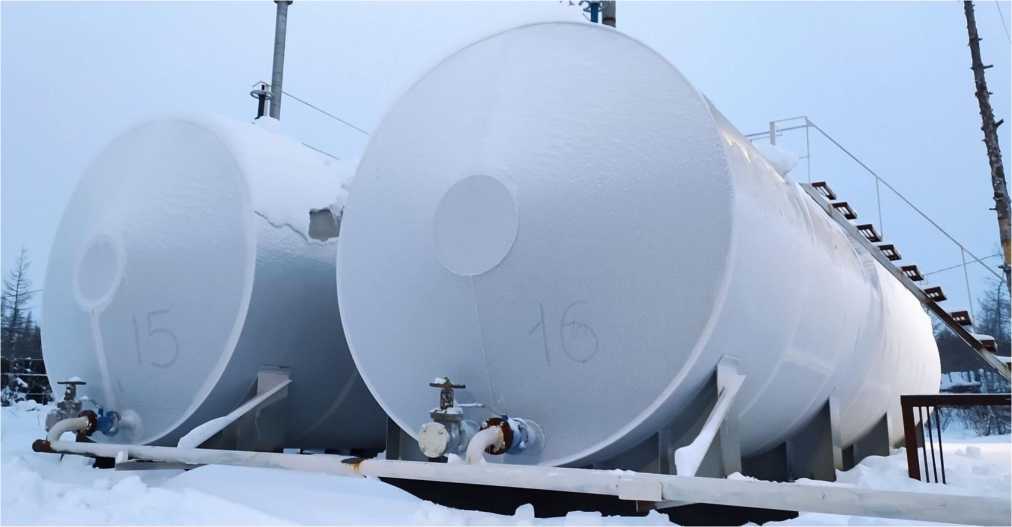 Внешний вид. Резервуары стальные горизонтальные цилиндрические, http://oei-analitika.ru рисунок № 2