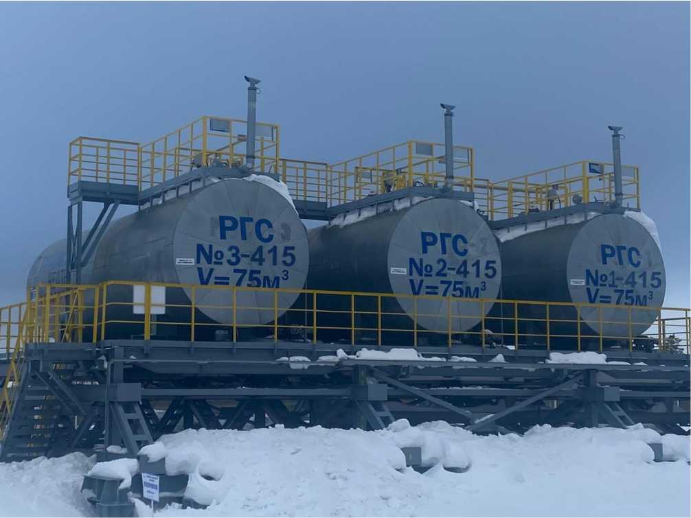 Внешний вид. Резервуары горизонтальные стальные цилиндрические, http://oei-analitika.ru рисунок № 1