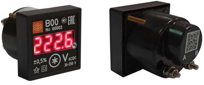 Внешний вид. Вольтметры щитовые цифровые электроизмерительные, http://oei-analitika.ru рисунок № 1
