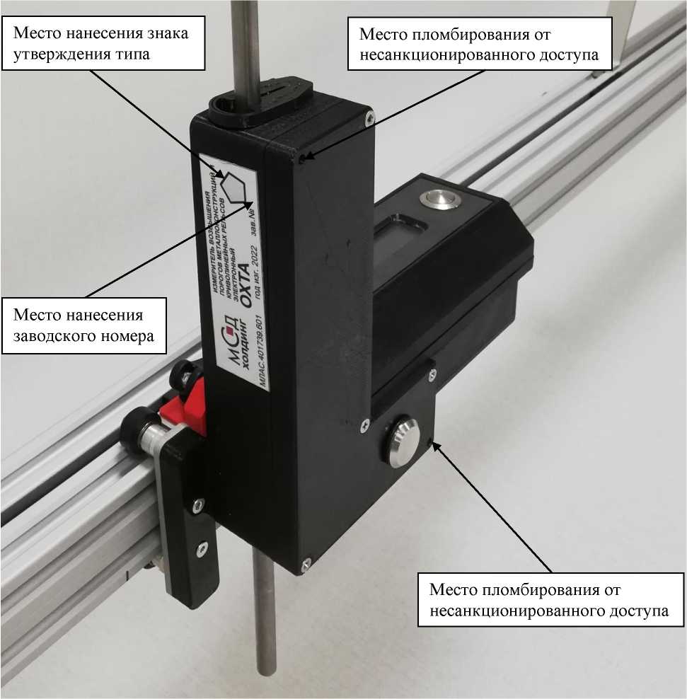Внешний вид. Измерители возвышения порогов металлоконструкций и криволинейных рельсов электронные, http://oei-analitika.ru рисунок № 3
