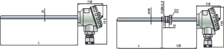 Внешний вид. Термопреобразователи сопротивления из платины и меди, http://oei-analitika.ru рисунок № 3
