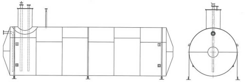 Внешний вид. Резервуары горизонтальные стальные (РГСП), http://oei-analitika.ru 