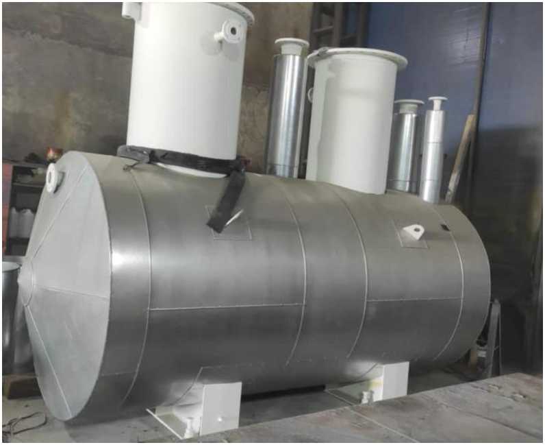 Внешний вид. Резервуар стальной горизонтальный цилиндрический, http://oei-analitika.ru рисунок № 1