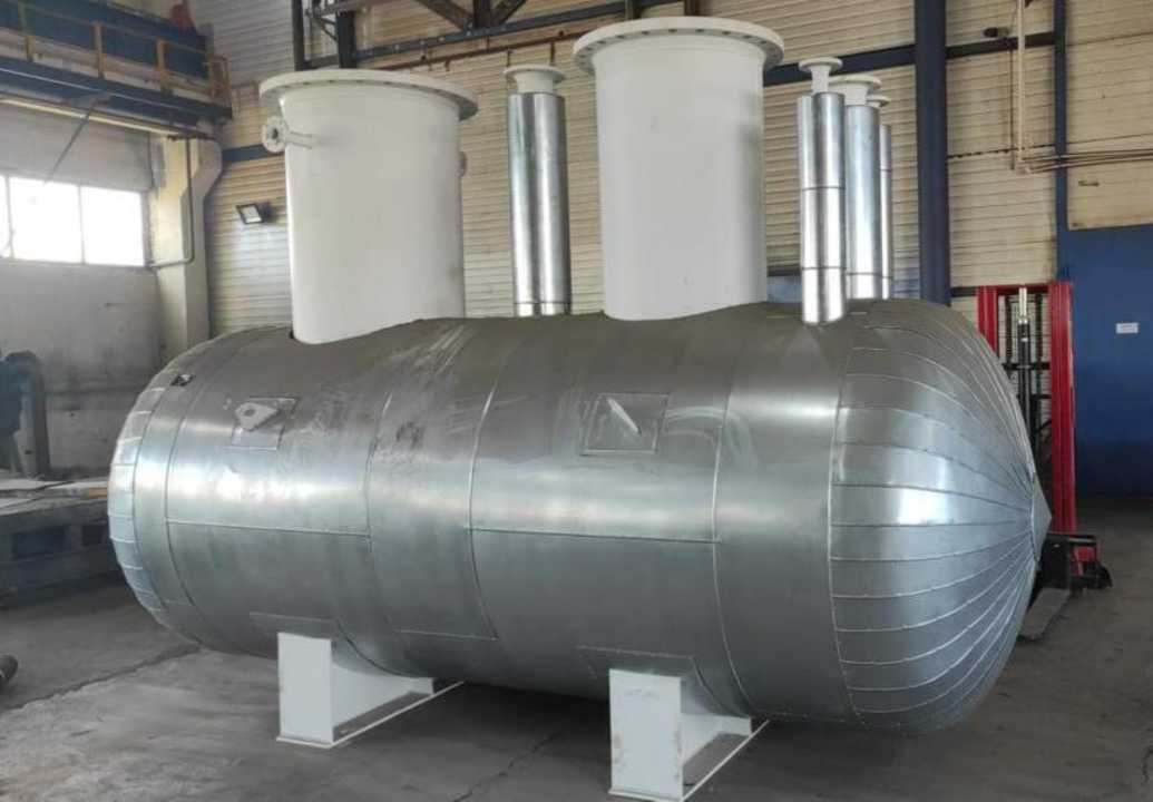 Внешний вид. Резервуар стальной горизонтальный цилиндрический, http://oei-analitika.ru рисунок № 1