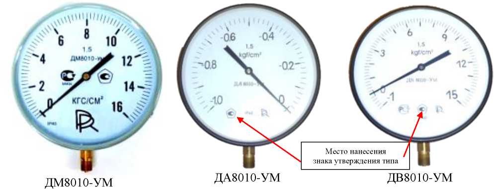 Внешний вид. Манометры избыточного давления, вакуумметры и мановакуумметры показывающие, http://oei-analitika.ru рисунок № 6