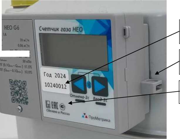 Внешний вид. Счетчики газа диафрагменные интеллектуальные, http://oei-analitika.ru рисунок № 2