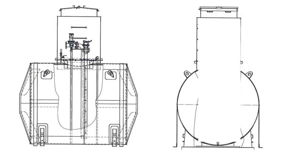 Внешний вид. Резервуар горизонтальный цилиндрический двустенный подземный, http://oei-analitika.ru рисунок № 1
