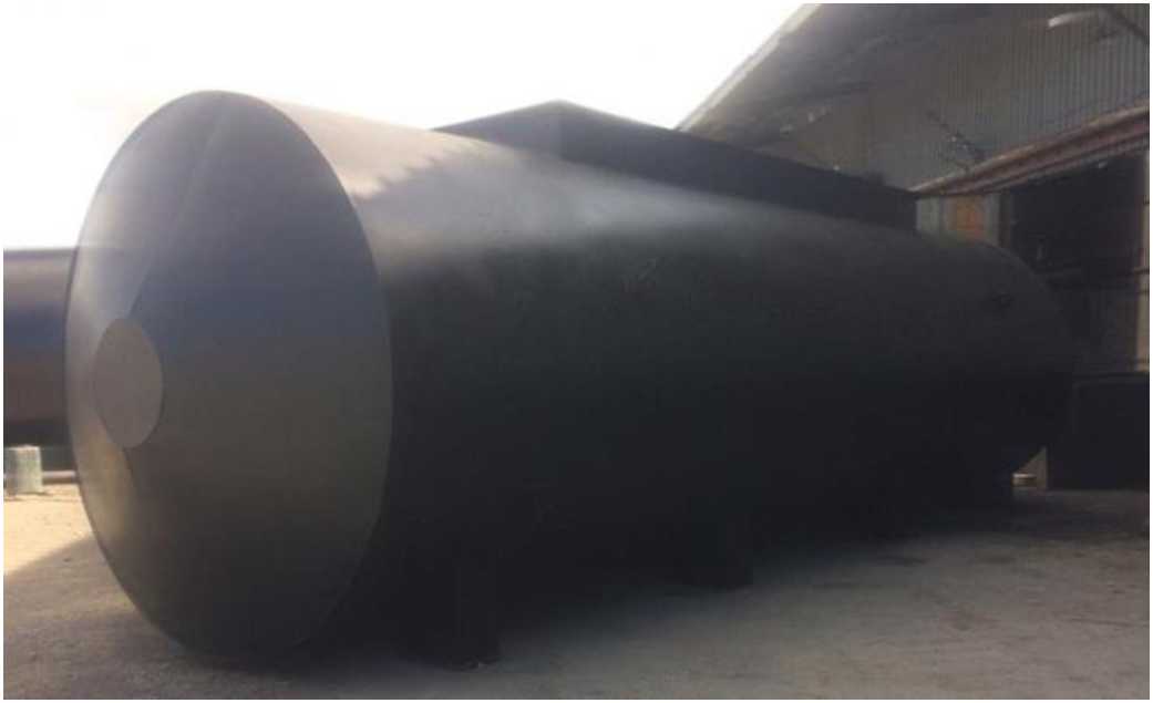 Внешний вид. Резервуар горизонтальный стальной двустенный двухсекционный, http://oei-analitika.ru рисунок № 2