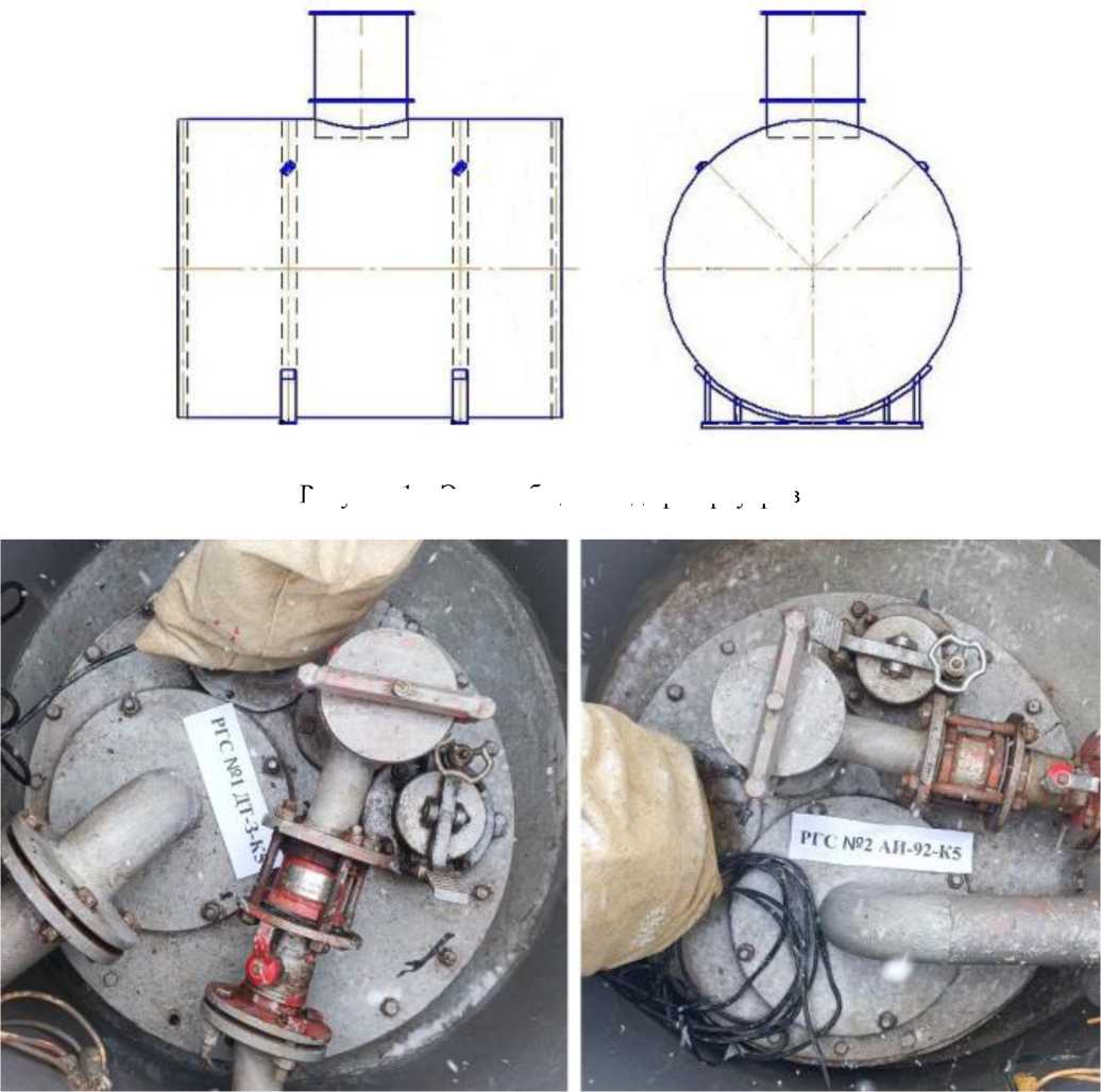 Внешний вид. Резервуары стальные горизонтальные цилиндрические, http://oei-analitika.ru рисунок № 1