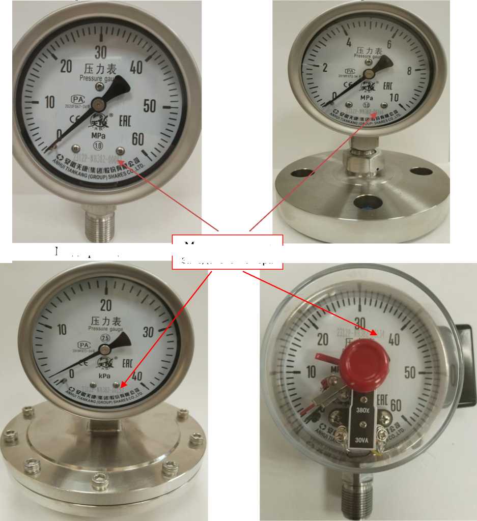 Внешний вид. Манометры общего назначения, http://oei-analitika.ru рисунок № 1