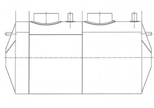Внешний вид. Резервуар горизонтальный стальной цилиндрический, http://oei-analitika.ru рисунок № 1