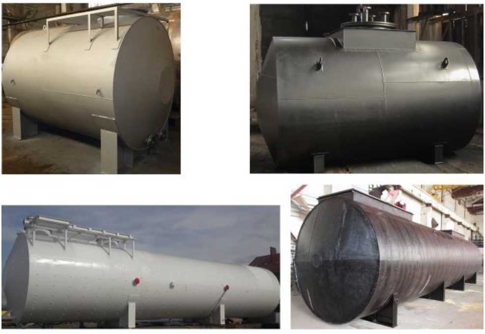Внешний вид. Резервуары горизонтальные стальные цилиндрические, http://oei-analitika.ru рисунок № 1