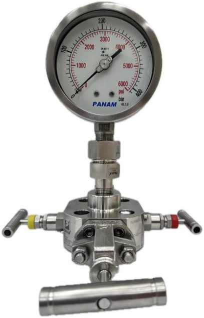 Внешний вид. Манометры, вакуумметры, мановакуумметры показывающие с трубкой Бурдона PANAM (-), http://oei-analitika.ru 