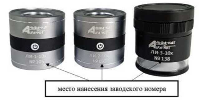 Внешний вид. Лупы с подсветкой