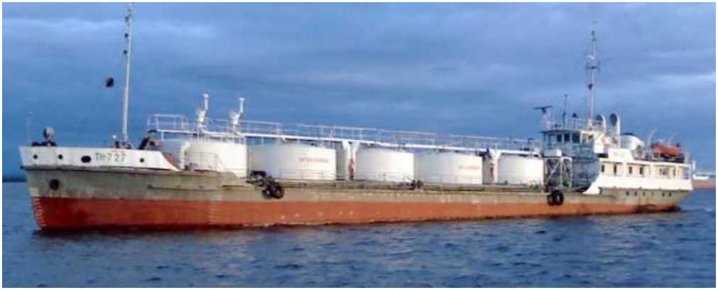 Внешний вид. Резервуары (танки) стальные вертикальные цилиндрические танкера ТН-727, http://oei-analitika.ru рисунок № 1