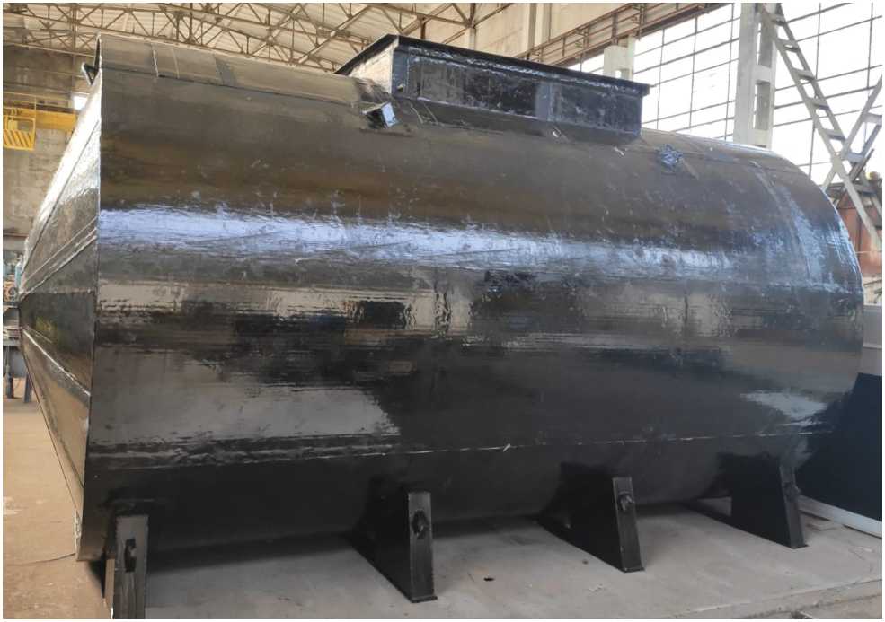 Внешний вид. Резервуар горизонтальный стальной цилиндрический, http://oei-analitika.ru рисунок № 2