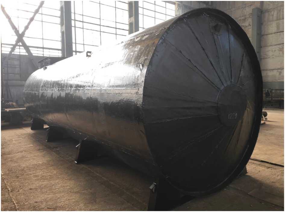 Внешний вид. Резервуар горизонтальный стальной цилиндрический, http://oei-analitika.ru рисунок № 2